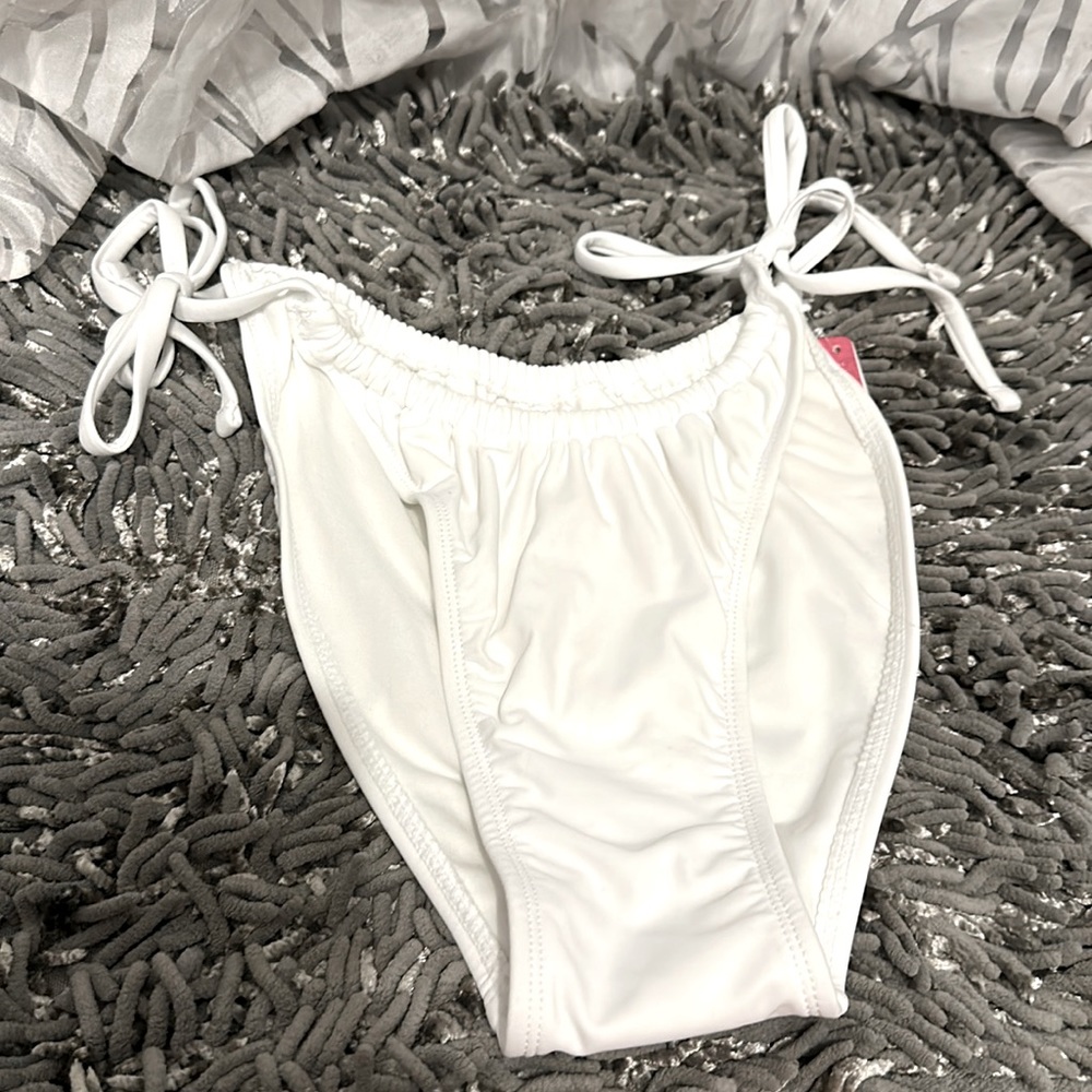 Xhilaration, bikini, bottom, white, NWT